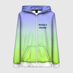 Толстовка на молнии женская Чего надо?02, цвет: 3D-белый