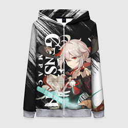 Толстовка на молнии женская КАДЗУХА АНЕМО KAZUHA, цвет: 3D-меланж