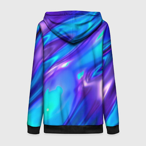 Женская толстовка на молнии Neon Holographic / 3D-Черный – фото 2