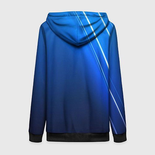 Женская толстовка на молнии Volvo Sport Auto / 3D-Черный – фото 2