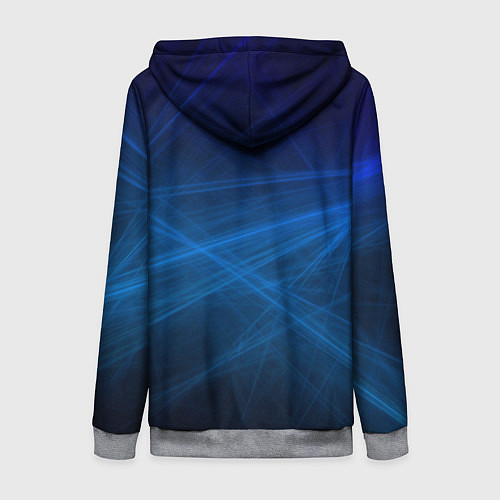 Женская толстовка на молнии Honda - Blue / 3D-Меланж – фото 2