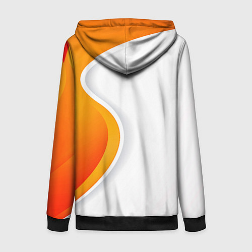 Женская толстовка на молнии Рома / 3D-Черный – фото 2