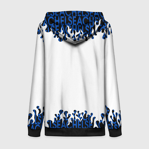 Женская толстовка на молнии Chelsea челси спорт / 3D-Черный – фото 2