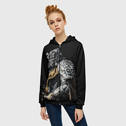 Толстовка на молнии женская Fallout: Arch Dornan, цвет: 3D-черный — фото 2
