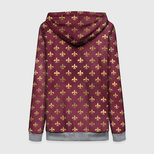 Женская толстовка на молнии Классические узоры classic / 3D-Меланж – фото 2