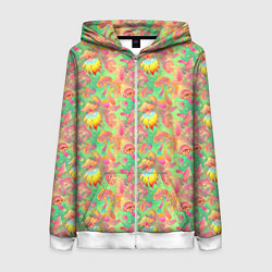 Женская толстовка на молнии Магические Грибы Психоделика
