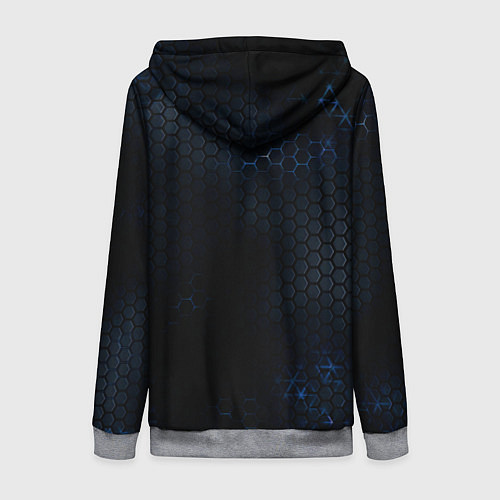 Женская толстовка на молнии Lexus лексус / 3D-Меланж – фото 2