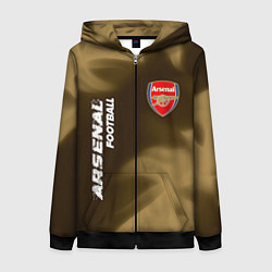 Толстовка на молнии женская АРСЕНАЛ Arsenal Football Огонь, цвет: 3D-черный