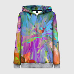 Женская толстовка на молнии Abstract color pattern Summer 2022