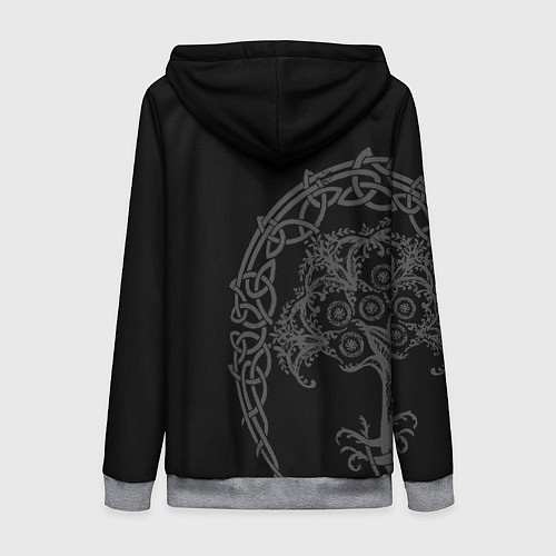 Женская толстовка на молнии СВЯТОЕ ДРЕВО МИКЕЛЛЫ ЕЛДЕН РИНГ / 3D-Меланж – фото 2
