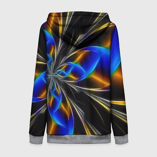 Женская толстовка на молнии Neon vanguard pattern Fashion 2023 / 3D-Меланж – фото 2