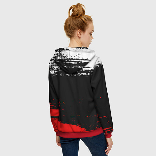 Женская толстовка на молнии The prodigy : дарование / 3D-Красный – фото 4