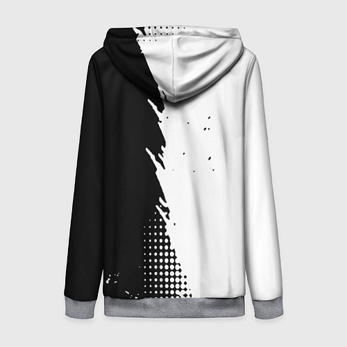 Женская толстовка на молнии ГРОТ GROT / 3D-Меланж – фото 2