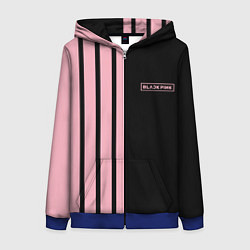 Женская толстовка на молнии BLACKPINK HALF BLACK-PINK MINI LOGO