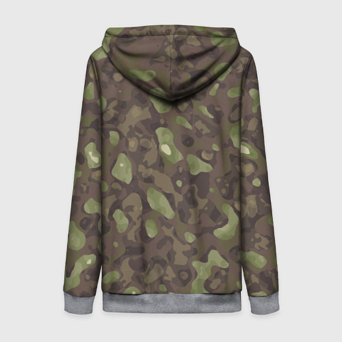 Женская толстовка на молнии Камуфляж Multicam / 3D-Меланж – фото 2