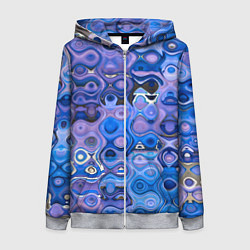 Женская толстовка на молнии Blurring colors