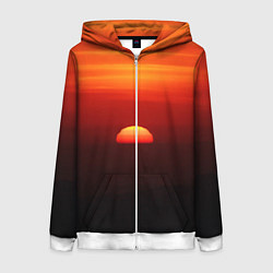 Женская толстовка на молнии Кавказский восход
