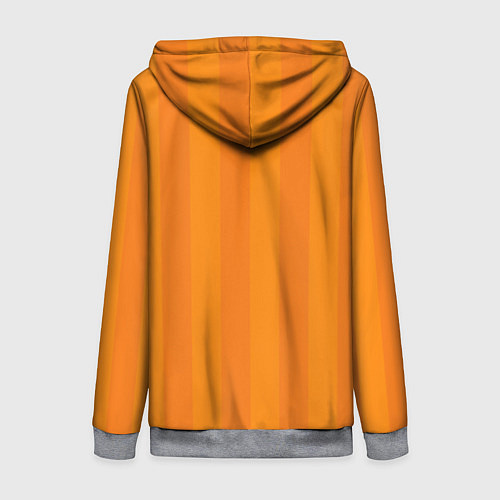 Женская толстовка на молнии Тыква - Майнкрафт - Хеллоуин / 3D-Меланж – фото 2