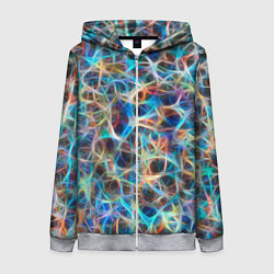 Женская толстовка на молнии Нейро космос