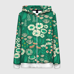 Женская толстовка на молнии Поле цветов