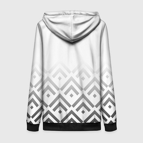 Женская толстовка на молнии BMW m power - белый / 3D-Черный – фото 2