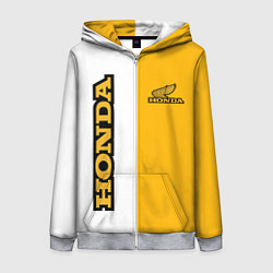 Женская толстовка на молнии Honda sign
