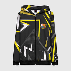 Женская толстовка на молнии ФК Барселона эмблема