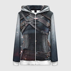 Женская толстовка на молнии Броня Геральта