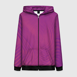 Толстовка на молнии женская Фантазия в пурпурном, цвет: 3D-черный