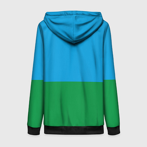 Женская толстовка на молнии Спецназ ВДВ / 3D-Черный – фото 2