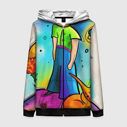 Толстовка на молнии женская Le Petit Prince, цвет: 3D-черный