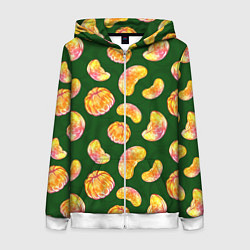 Женская толстовка на молнии Мандариновые дольки