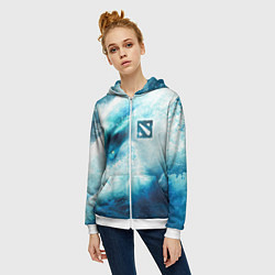 Толстовка на молнии женская Dota 2 - Morphling, цвет: 3D-белый — фото 2