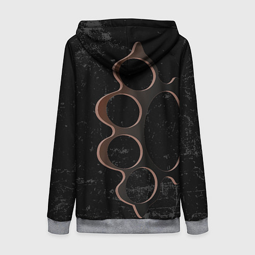 Женская толстовка на молнии Мы с улицы / 3D-Меланж – фото 2