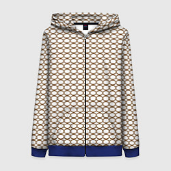 Толстовка на молнии женская Цепь дуги, цвет: 3D-синий