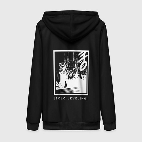 Женская толстовка на молнии Commandments of Carthenon Temple / 3D-Черный – фото 2