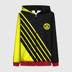 Толстовка на молнии женская Borussia sport line uniform, цвет: 3D-красный