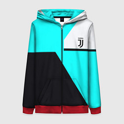 Толстовка на молнии женская Juventus sport geometry fc, цвет: 3D-красный