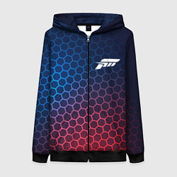 Женская толстовка на молнии Forza Horizon неоновые соты