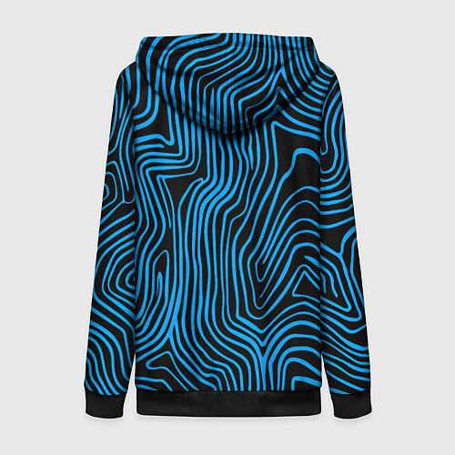 Женская толстовка на молнии Cloud9 - weather pattern / 3D-Черный – фото 2