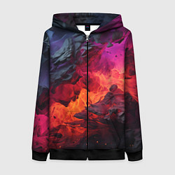 Женская толстовка на молнии Яркий абстрактный путь