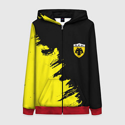 Женская толстовка на молнии AEK sport color yellow