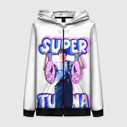 Толстовка на молнии женская BTS Super Tuna, цвет: 3D-черный