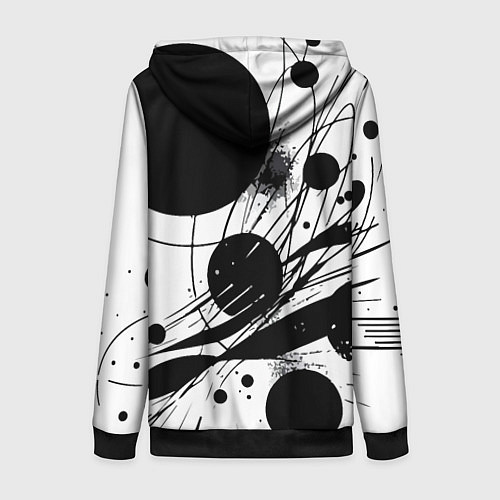 Женская толстовка на молнии New York Yankees baseball team - abstraction / 3D-Черный – фото 2