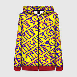 Толстовка на молнии женская Stranger Things serials, цвет: 3D-красный