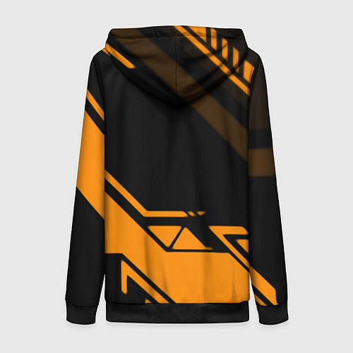 Женская толстовка на молнии Serious Sam geometry / 3D-Черный – фото 2