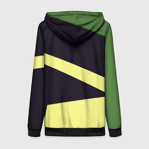 Женская толстовка на молнии Arsenal geometry / 3D-Черный – фото 2