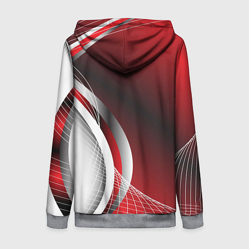 Женская толстовка на молнии BMW sport geometry motors / 3D-Меланж – фото 2