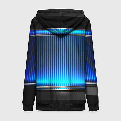 Женская толстовка на молнии FIAT текстура авто / 3D-Черный – фото 2