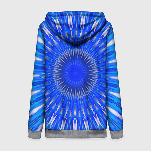 Женская толстовка на молнии Абстрактный узор психоделика / 3D-Меланж – фото 2